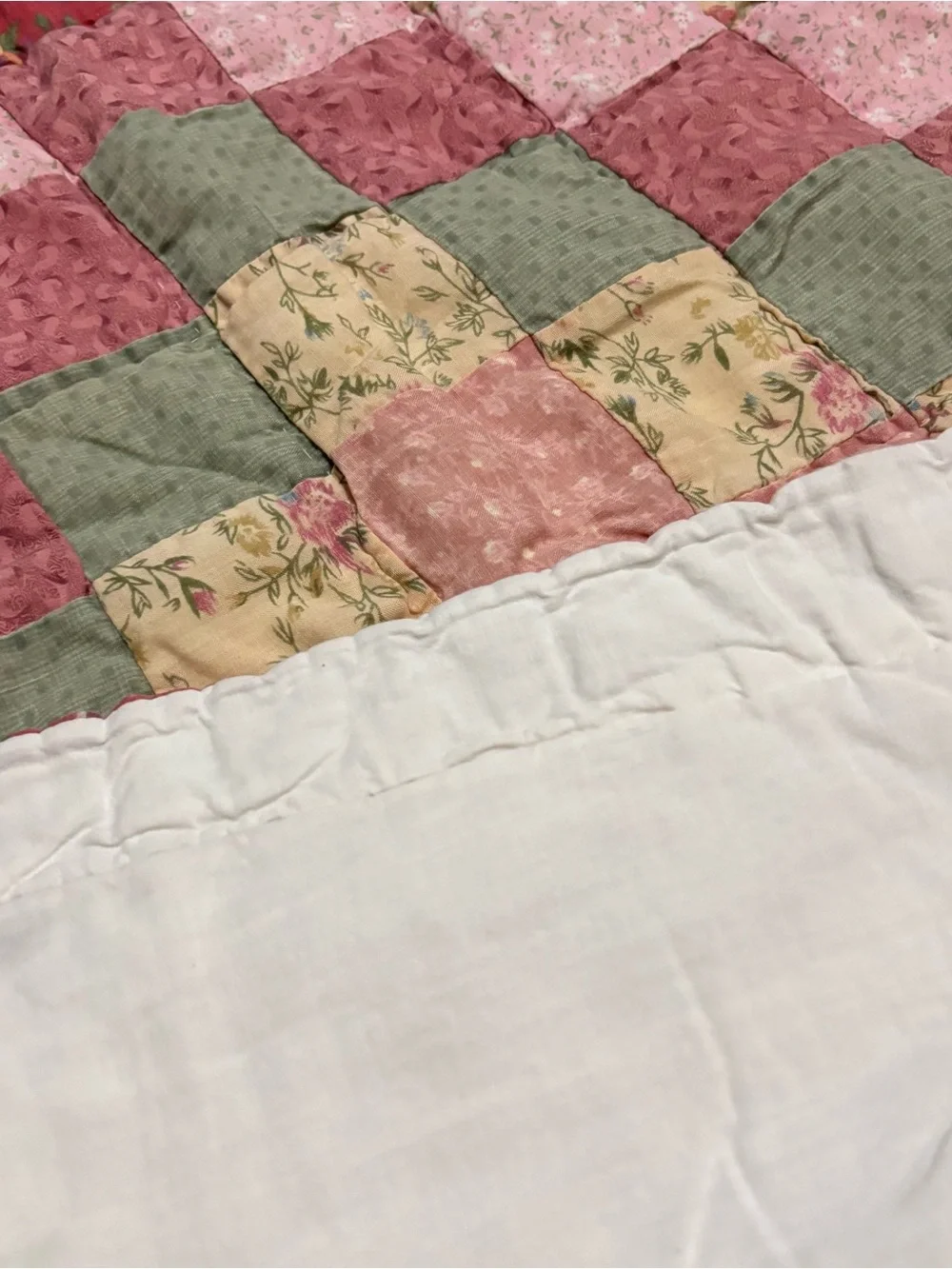 Rose & Sage Patchwork Quilt Sham Set